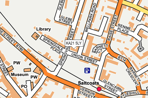 KA21 5LY map - OS OpenMap – Local (Ordnance Survey) KA21 5LY map - OS OpenMap – Local (Ordnance Survey)