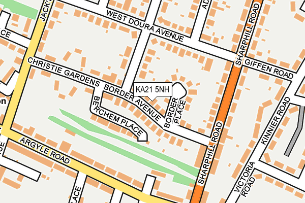 KA21 5NH map - OS OpenMap – Local (Ordnance Survey) KA21 5NH map - OS OpenMap – Local (Ordnance Survey)