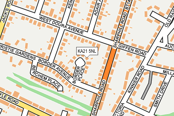 KA21 5NL map - OS OpenMap – Local (Ordnance Survey) KA21 5NL map - OS OpenMap – Local (Ordnance Survey)
