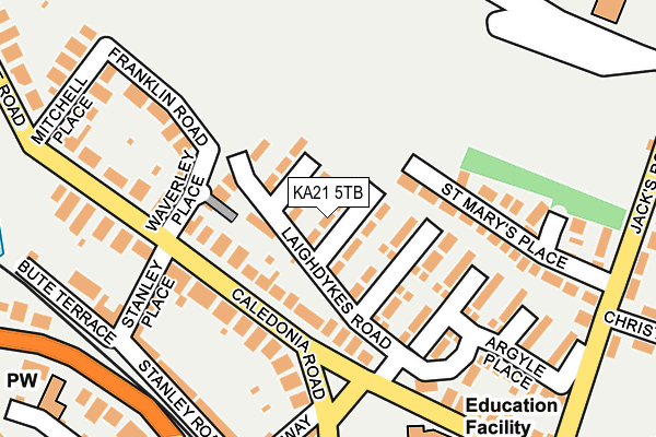 KA21 5TB map - OS OpenMap – Local (Ordnance Survey) KA21 5TB map - OS OpenMap – Local (Ordnance Survey)