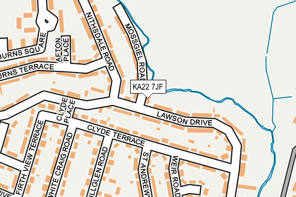 KA22 7JF map - OS OpenMap – Local (Ordnance Survey) KA22 7JF map - OS OpenMap – Local (Ordnance Survey)