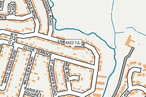 KA22 7JL map - OS OpenMap – Local (Ordnance Survey) KA22 7JL map - OS OpenMap – Local (Ordnance Survey)