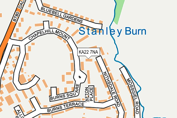 KA22 7NA map - OS OpenMap – Local (Ordnance Survey) KA22 7NA map - OS OpenMap – Local (Ordnance Survey)