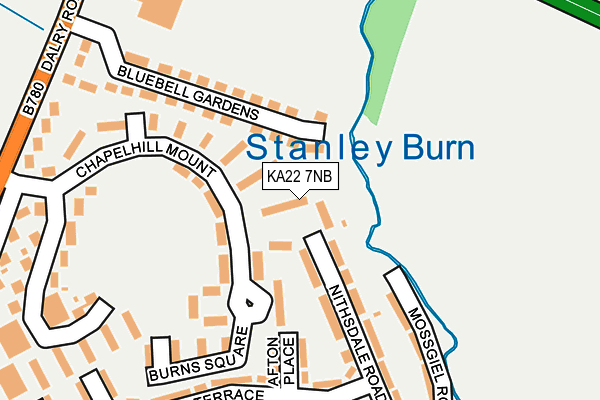 KA22 7NB map - OS OpenMap – Local (Ordnance Survey) KA22 7NB map - OS OpenMap – Local (Ordnance Survey)