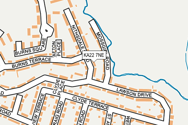 KA22 7NE map - OS OpenMap – Local (Ordnance Survey) KA22 7NE map - OS OpenMap – Local (Ordnance Survey)