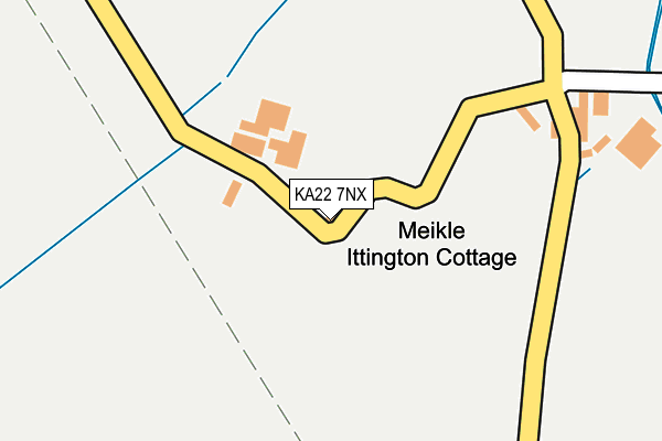 KA22 7NX map - OS OpenMap – Local (Ordnance Survey) KA22 7NX map - OS OpenMap – Local (Ordnance Survey)