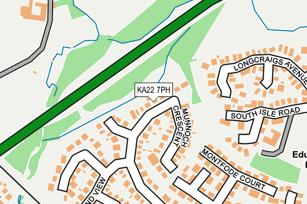 KA22 7PH map - OS OpenMap – Local (Ordnance Survey) KA22 7PH map - OS OpenMap – Local (Ordnance Survey)