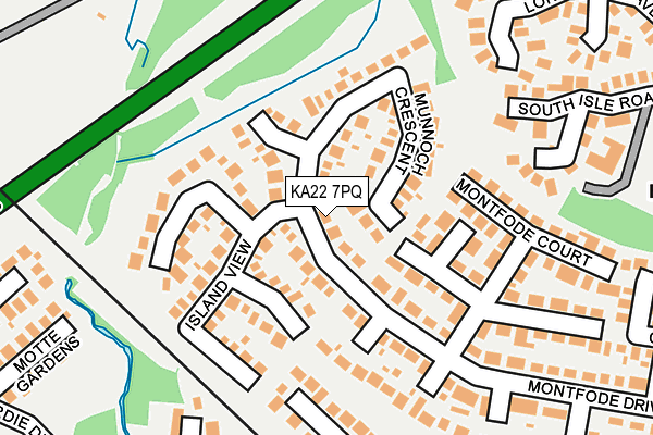 KA22 7PQ map - OS OpenMap – Local (Ordnance Survey) KA22 7PQ map - OS OpenMap – Local (Ordnance Survey)