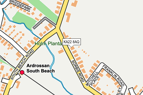 KA22 8AQ map - OS OpenMap – Local (Ordnance Survey) KA22 8AQ map - OS OpenMap – Local (Ordnance Survey)