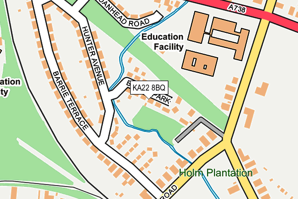 KA22 8BQ map - OS OpenMap – Local (Ordnance Survey) KA22 8BQ map - OS OpenMap – Local (Ordnance Survey)