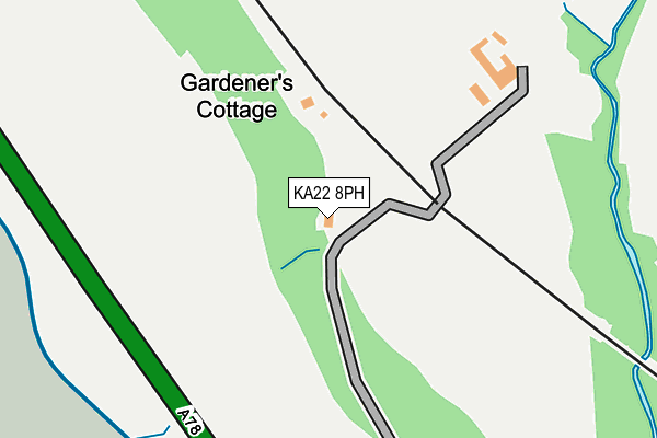 KA22 8PH map - OS OpenMap – Local (Ordnance Survey) KA22 8PH map - OS OpenMap – Local (Ordnance Survey)