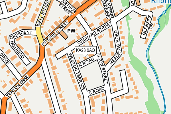 KA23 9AQ map - OS OpenMap – Local (Ordnance Survey) KA23 9AQ map - OS OpenMap – Local (Ordnance Survey)