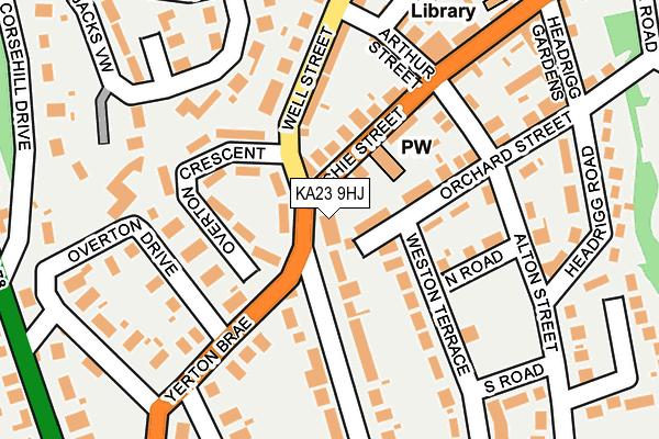 KA23 9HJ map - OS OpenMap – Local (Ordnance Survey) KA23 9HJ map - OS OpenMap – Local (Ordnance Survey)