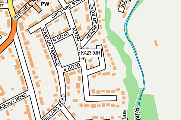 KA23 9JH map - OS OpenMap – Local (Ordnance Survey) KA23 9JH map - OS OpenMap – Local (Ordnance Survey)