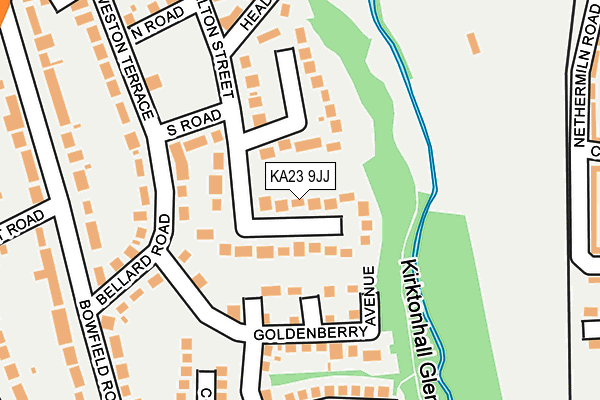 KA23 9JJ map - OS OpenMap – Local (Ordnance Survey) KA23 9JJ map - OS OpenMap – Local (Ordnance Survey)