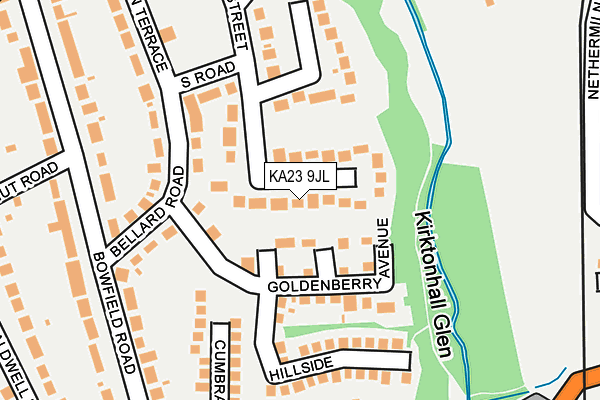 KA23 9JL map - OS OpenMap – Local (Ordnance Survey) KA23 9JL map - OS OpenMap – Local (Ordnance Survey)