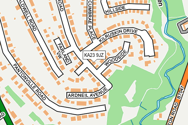 KA23 9JZ map - OS OpenMap – Local (Ordnance Survey) KA23 9JZ map - OS OpenMap – Local (Ordnance Survey)