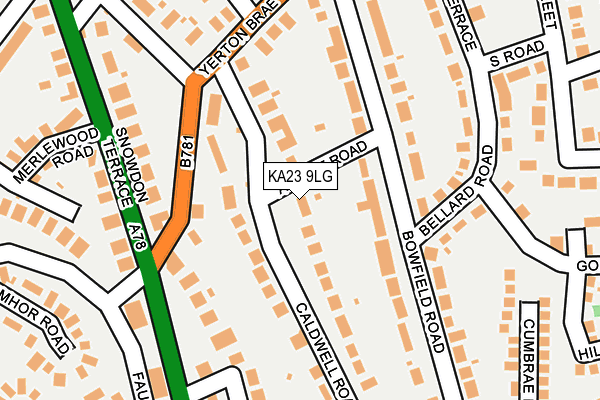 KA23 9LG map - OS OpenMap – Local (Ordnance Survey) KA23 9LG map - OS OpenMap – Local (Ordnance Survey)