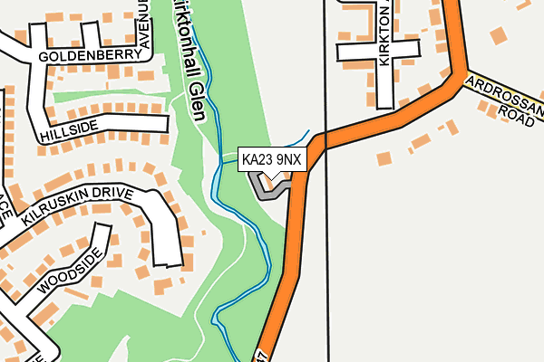 KA23 9NX map - OS OpenMap – Local (Ordnance Survey) KA23 9NX map - OS OpenMap – Local (Ordnance Survey)