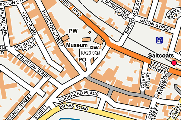 KA23 9QJ map - OS OpenMap – Local (Ordnance Survey) KA23 9QJ map - OS OpenMap – Local (Ordnance Survey)