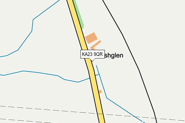 KA23 9QR map - OS OpenMap – Local (Ordnance Survey) KA23 9QR map - OS OpenMap – Local (Ordnance Survey)