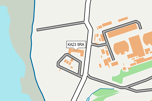 KA23 9RA map - OS OpenMap – Local (Ordnance Survey) KA23 9RA map - OS OpenMap – Local (Ordnance Survey)