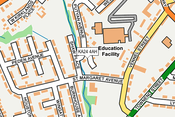 KA24 4AH map - OS OpenMap – Local (Ordnance Survey) KA24 4AH map - OS OpenMap – Local (Ordnance Survey)