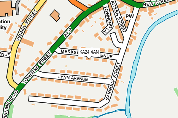 KA24 4AN map - OS OpenMap – Local (Ordnance Survey) KA24 4AN map - OS OpenMap – Local (Ordnance Survey)
