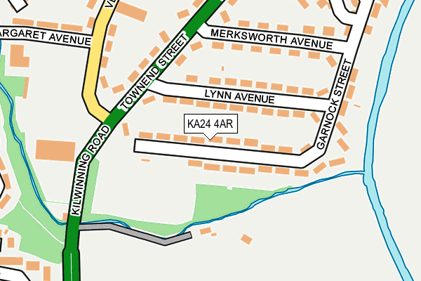 KA24 4AR map - OS OpenMap – Local (Ordnance Survey) KA24 4AR map - OS OpenMap – Local (Ordnance Survey)