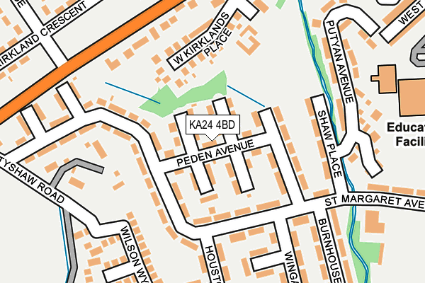 KA24 4BD map - OS OpenMap – Local (Ordnance Survey) KA24 4BD map - OS OpenMap – Local (Ordnance Survey)