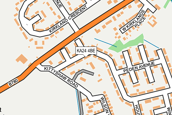 KA24 4BE map - OS OpenMap – Local (Ordnance Survey) KA24 4BE map - OS OpenMap – Local (Ordnance Survey)