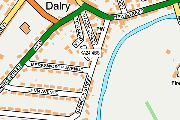 KA24 4BS map - OS OpenMap – Local (Ordnance Survey) KA24 4BS map - OS OpenMap – Local (Ordnance Survey)