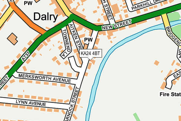 KA24 4BT map - OS OpenMap – Local (Ordnance Survey) KA24 4BT map - OS OpenMap – Local (Ordnance Survey)