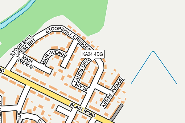 KA24 4DG map - OS OpenMap – Local (Ordnance Survey) KA24 4DG map - OS OpenMap – Local (Ordnance Survey)