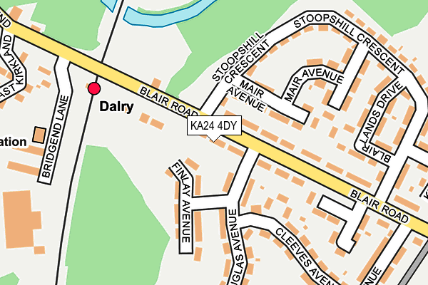KA24 4DY map - OS OpenMap – Local (Ordnance Survey) KA24 4DY map - OS OpenMap – Local (Ordnance Survey)