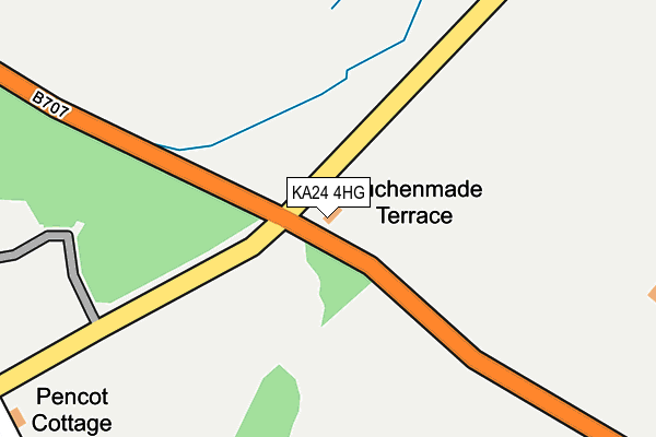 KA24 4HG map - OS OpenMap – Local (Ordnance Survey) KA24 4HG map - OS OpenMap – Local (Ordnance Survey)