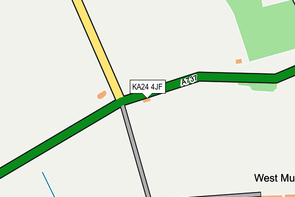 KA24 4JF map - OS OpenMap – Local (Ordnance Survey) KA24 4JF map - OS OpenMap – Local (Ordnance Survey)