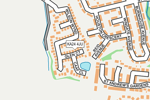 KA24 4JU map - OS OpenMap – Local (Ordnance Survey) KA24 4JU map - OS OpenMap – Local (Ordnance Survey)