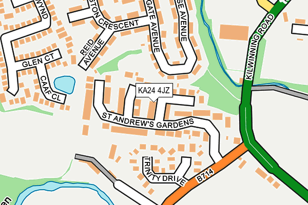 KA24 4JZ map - OS OpenMap – Local (Ordnance Survey) KA24 4JZ map - OS OpenMap – Local (Ordnance Survey)