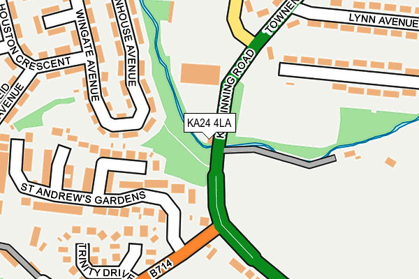 KA24 4LA map - OS OpenMap – Local (Ordnance Survey) KA24 4LA map - OS OpenMap – Local (Ordnance Survey)