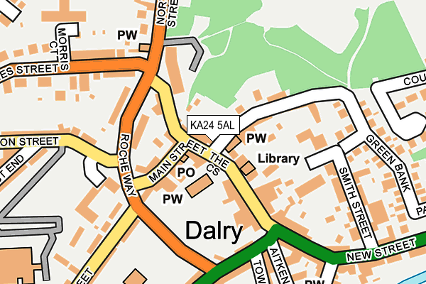 KA24 5AL map - OS OpenMap – Local (Ordnance Survey) KA24 5AL map - OS OpenMap – Local (Ordnance Survey)