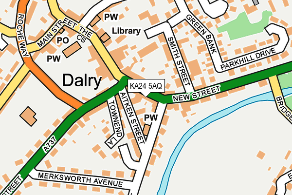 KA24 5AQ map - OS OpenMap – Local (Ordnance Survey) KA24 5AQ map - OS OpenMap – Local (Ordnance Survey)