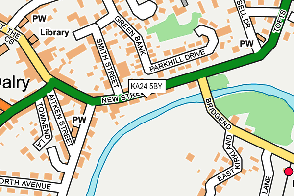 KA24 5BY map - OS OpenMap – Local (Ordnance Survey) KA24 5BY map - OS OpenMap – Local (Ordnance Survey)