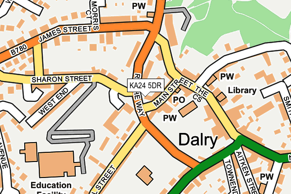 KA24 5DR map - OS OpenMap – Local (Ordnance Survey) KA24 5DR map - OS OpenMap – Local (Ordnance Survey)