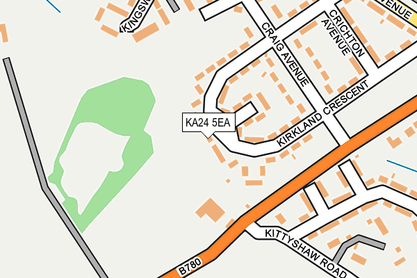 KA24 5EA map - OS OpenMap – Local (Ordnance Survey) KA24 5EA map - OS OpenMap – Local (Ordnance Survey)