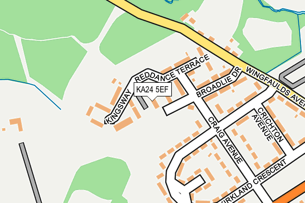 KA24 5EF map - OS OpenMap – Local (Ordnance Survey) KA24 5EF map - OS OpenMap – Local (Ordnance Survey)