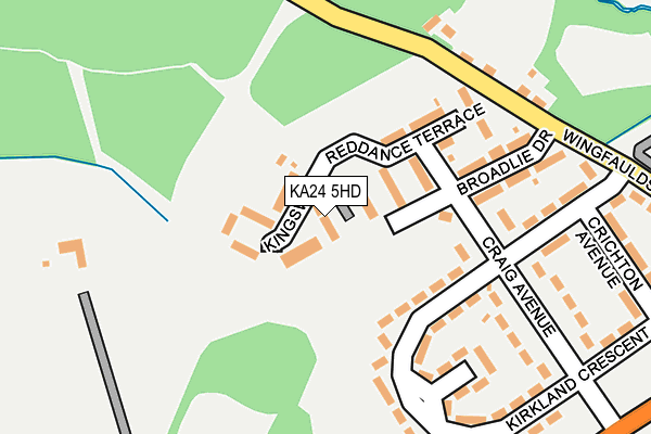 KA24 5HD map - OS OpenMap – Local (Ordnance Survey) KA24 5HD map - OS OpenMap – Local (Ordnance Survey)