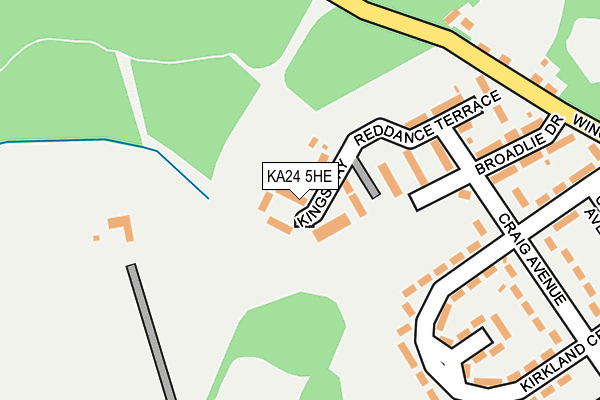 KA24 5HE map - OS OpenMap – Local (Ordnance Survey) KA24 5HE map - OS OpenMap – Local (Ordnance Survey)