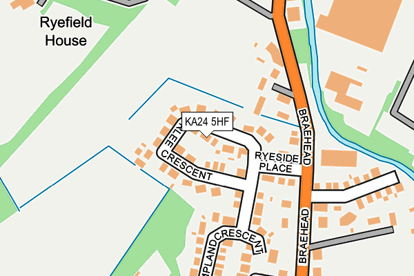 KA24 5HF map - OS OpenMap – Local (Ordnance Survey) KA24 5HF map - OS OpenMap – Local (Ordnance Survey)