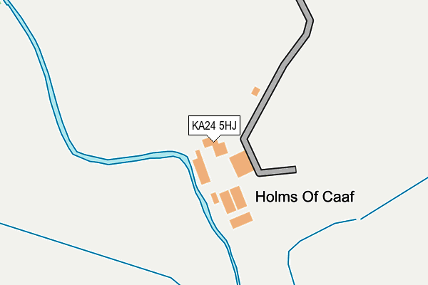 KA24 5HJ map - OS OpenMap – Local (Ordnance Survey) KA24 5HJ map - OS OpenMap – Local (Ordnance Survey)